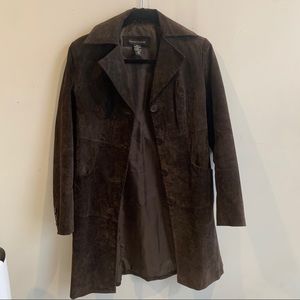 Brown suede jacket